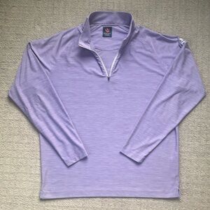 Donald Ross Golf Lightweight Quarter-Zip Pullover Shirt Purple Men’s Size L